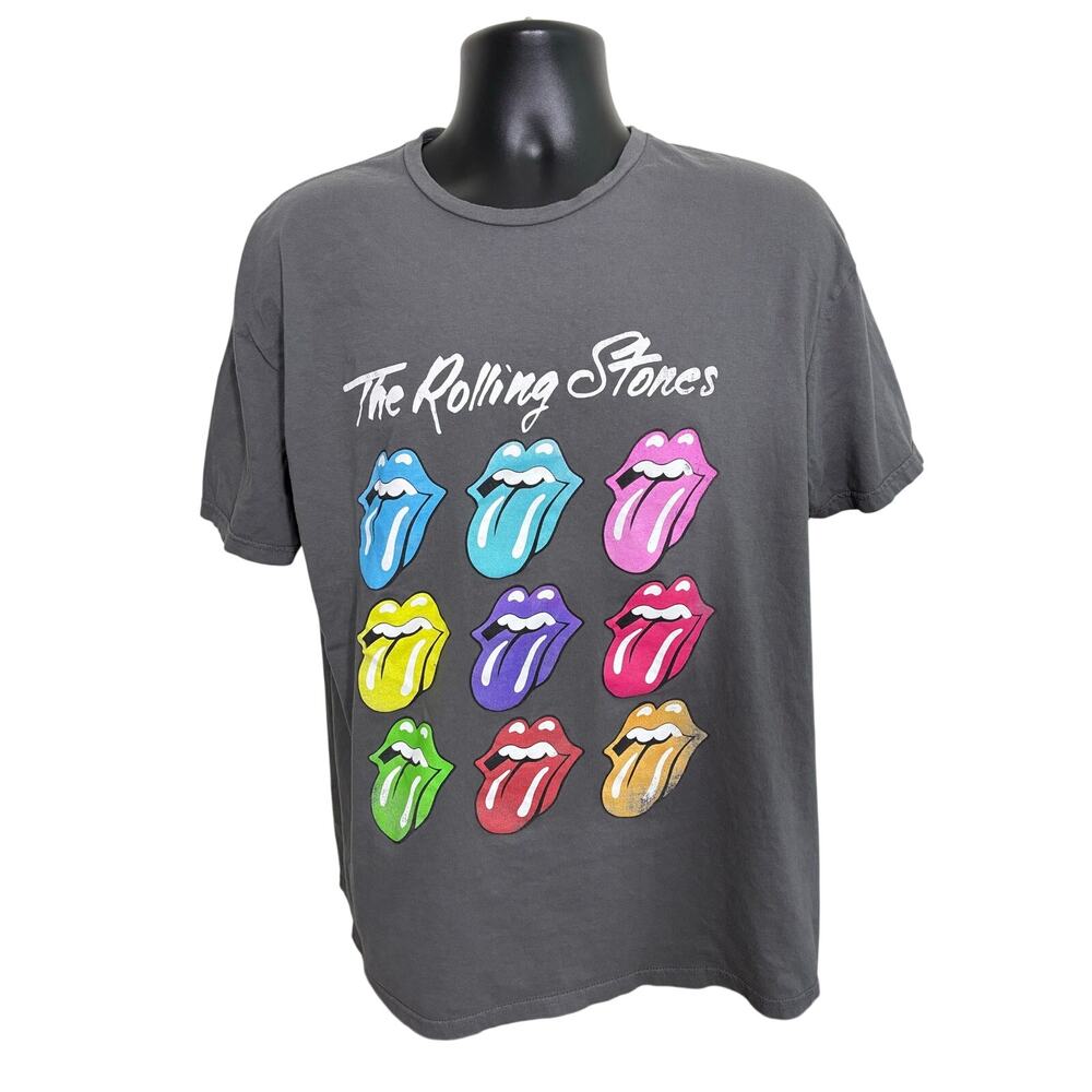 Rolling Stones Multicolor Tongue Logo T-Shirt 2XL 2022